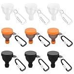 9 Pcs Reusable Protein Powder Container 50ml Formula Dispenser Portable Protein Powder Container With Carabiners Protein Shaker for Gym Workout Fitness Traveling