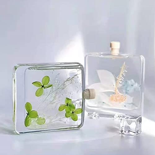Botella de vidrio transparente 100ml para difusor aceites miniatura 4