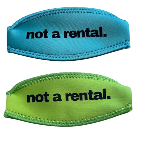 Aqua Lime Green Scuba Snorkel Mask Strap Cover