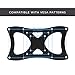 HumanCentric VESA Mount Adapter Plate for 200 x 100 mm VESA Patterns, Conversion Kit for 75 x 75 and 100 x 100 mm Patterns to 200 x 100 mm, Hardware Included
