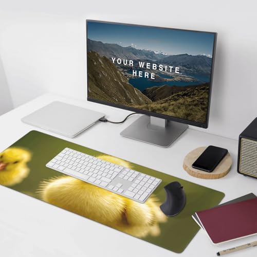 Tapis de souris de jeu grand format protège table canard - 6