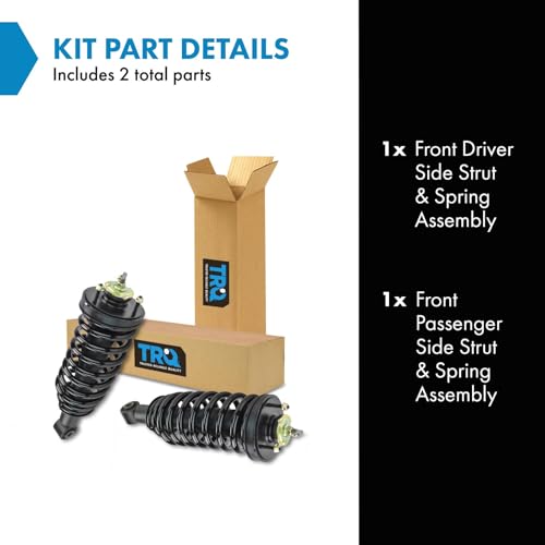Image of TRQ Front Strut and Spring Assembly Set 2 Piece | For 2003-2011 Ford Crown Victoria Lincoln Town Car Mercury Grand Marquis