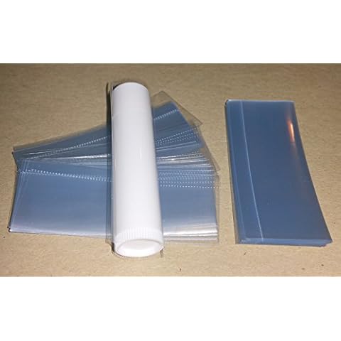 250 Clear Shrink Wrap Bands Sleeves for Lip Balm (Chapstick) Tubes - Vertical Perforation Cover