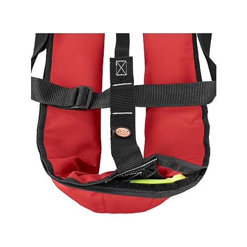 12skipper 2er-Set Automatik-Rettungswesten 165N Classic ISO UML mit Waistbelt, rot
