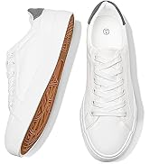 FRACORA Women's PU Leather Tennis Shoes 