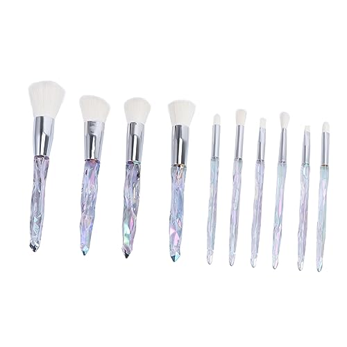 TOVINANNA 10Pcs Professional Face Powder Brush Set Durable Makeup Tools for Application Smooth Handle Easy to Clean for Daily and Professional Use