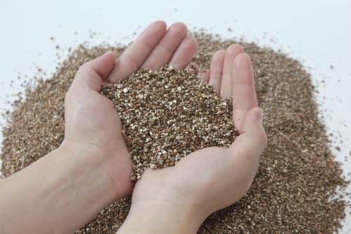 2QT Organic Vermiculite Horticultural Vermiculite for Plants Soil Additive for Potted Plants Vermiculite Coarse Hydroponic for Succulent Orchid Gardening Reptiles