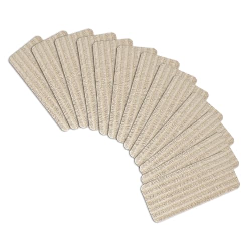 階段マット 滑り止めマット 防音 13枚 洗える 北欧 ペット 防音 転落防止 階段シート (ボーダー柄【BE】, 【13枚セット】45×20cm)