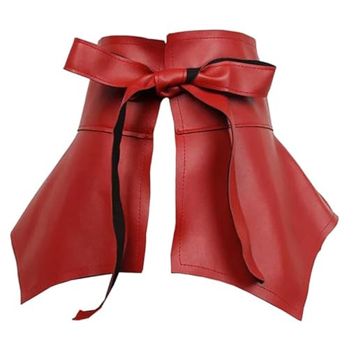 Skirt Belt For Women - PU Leather Wide Waist Belt | PU Leather Ruffle Wide Belt | Chic Women Ruffle Accessory, Women's