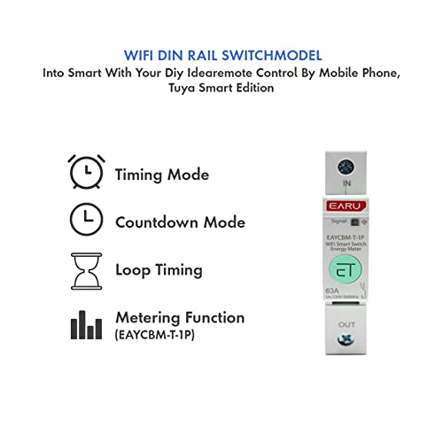 Zigbee Disjoncteur Compteur d'Énergie Intelligent pour Tableau Électrique Domestique - 4