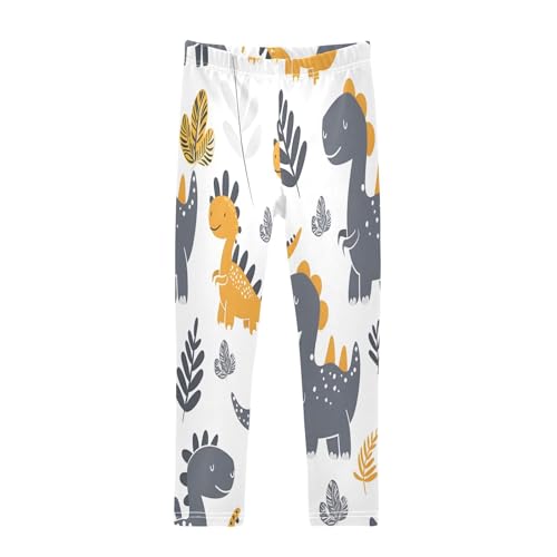 Bolaz Toddler Girls Leggings Printed Yoga Pants Leggings Cute Dinosaurs and Scandinavian for Kids