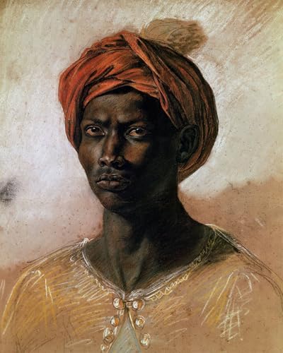 Tableau Toile Portrait d'un Turc au Turban par Delacroix 60x90cm