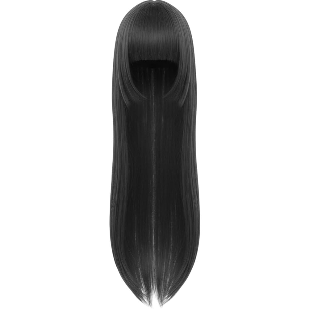 Perruque longue quotidienne coupe princesse dégradée pour femme