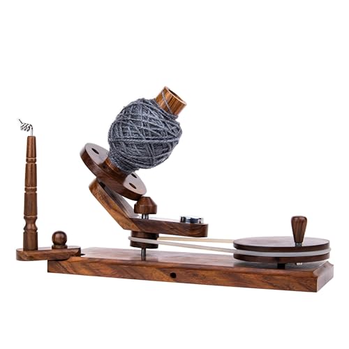 Stellar Exports Exquisite Winder Wooden Yarn Winder - Yarn Ball Winder Large Yarn Winder Yarn Cake Winder Yarn Winder for Crocheting Knitting Yarn Baller Winder (Rosewood Winder)