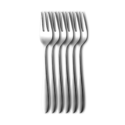 Preisvergleich Produktbild Silit Tender Kuchengabel, 6-teilig, 15,7 cm, Crominox Edelstahl teilmattiert spülmaschinengeeignet