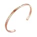 SOLOCUTE Graduation Gift 2017 "A true friendship is a journey without an end" Engraved Cuff Bangle Bracelet Inspirational Jewelry