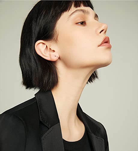 3Mm Ball Half Small Piercing Hoop Studs Earrings For Cartilage Women Girls Sensitive Ears Sterling Silver Cuff Wrap Minimalist Huggie Hoops Nose Ring Hypoallergenic Gifts #TOP3