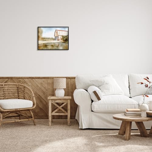 Image of Stupell Industries Barn in Rural Farmland Framed Giclee Art by Amy Hall