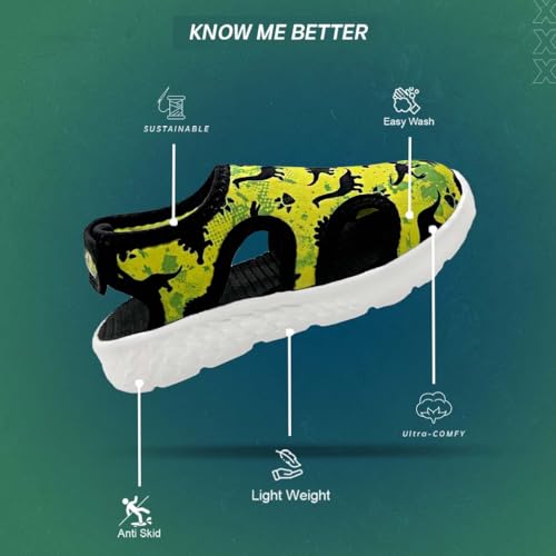 Image of KazarMax Kids Boys and Girls Lightweight | comfort | Easy Slip-On | Breathable | Printed Sandal