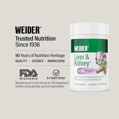 Weider Liver and Kidney Support Antioxidant Complex