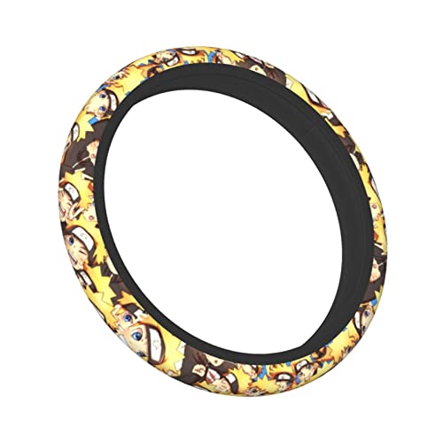 Custom Anime Steering Wheel Cover Universal 15 Inch Breathable Car Steering Wheel Covers Anti-Slip Odorless Car Interior Accessories For Women Men #TOP1