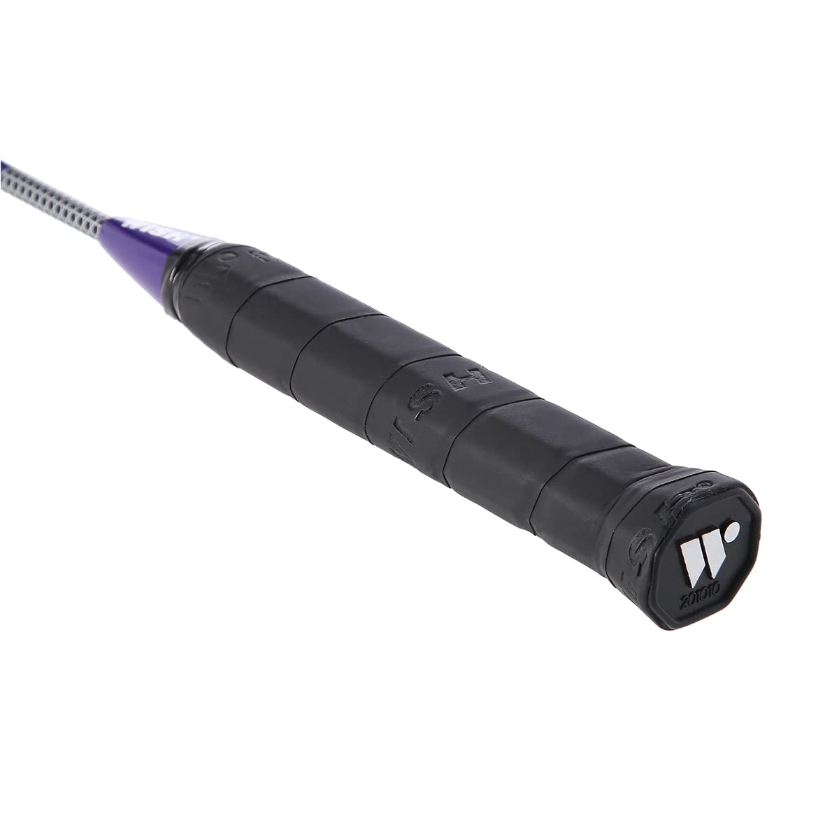 Wish Alumtec Badminton Racket Set 4466 2 Purple Rackets 3 Shuttlecocks Net Lines