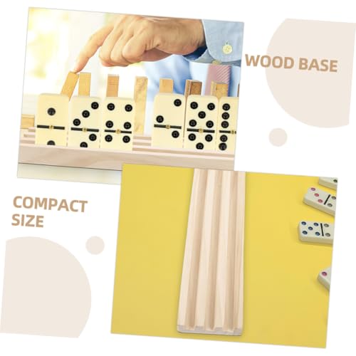 Support de Présentation en Bois Dominos Train Mexicain Multifonctions sur Table