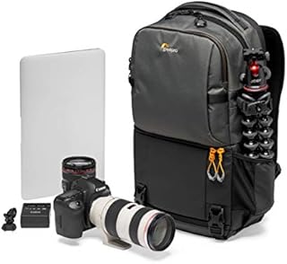 Lowepro LP37332-PWW Fastpack BP 250 AW III Mirrorless DSLR Camera Backpack with QuickDoor Access and 13 Inch Laptop Compartment DSLR accessories-- 300D Ripstop - Grey