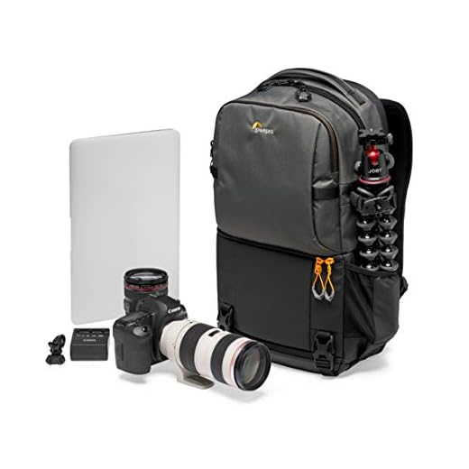 Lowepro Fastpack BP 250 AW III Kamerarucksack - Kameratasche/Fotorucksack für spiegellose und DSLR-Kameras wie Nikon D850, 300D, mit Zugang per QuickDoor, Fach für 13-Zoll-Laptop, Ripstop, Grau