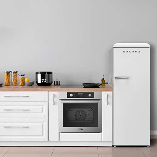 Galanz GLF11UWEG16 Convertible Freezer/Fridge, Electronic Temperature Control, 11 Cu.Ft, Retro White on Fridge.com