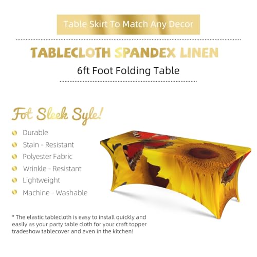 Nappe extensible pour buffet de jardin motif champêtre soleil