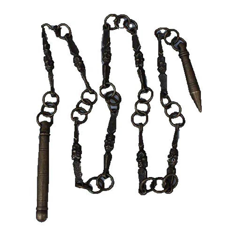 Amazon.co.jp: 古い銅純銅仏頭9節鞭飾り武道鞭練習鞭工芸品装飾