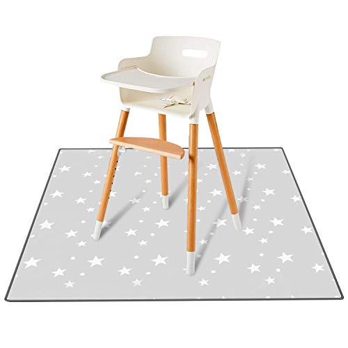 Image of Washable Splat Mat for Under Highchairs, Waterproof Baby Spill Mat Anti-Slip Floor Splash Mat for Floor or Table, Arts,Crafts,Playtime
