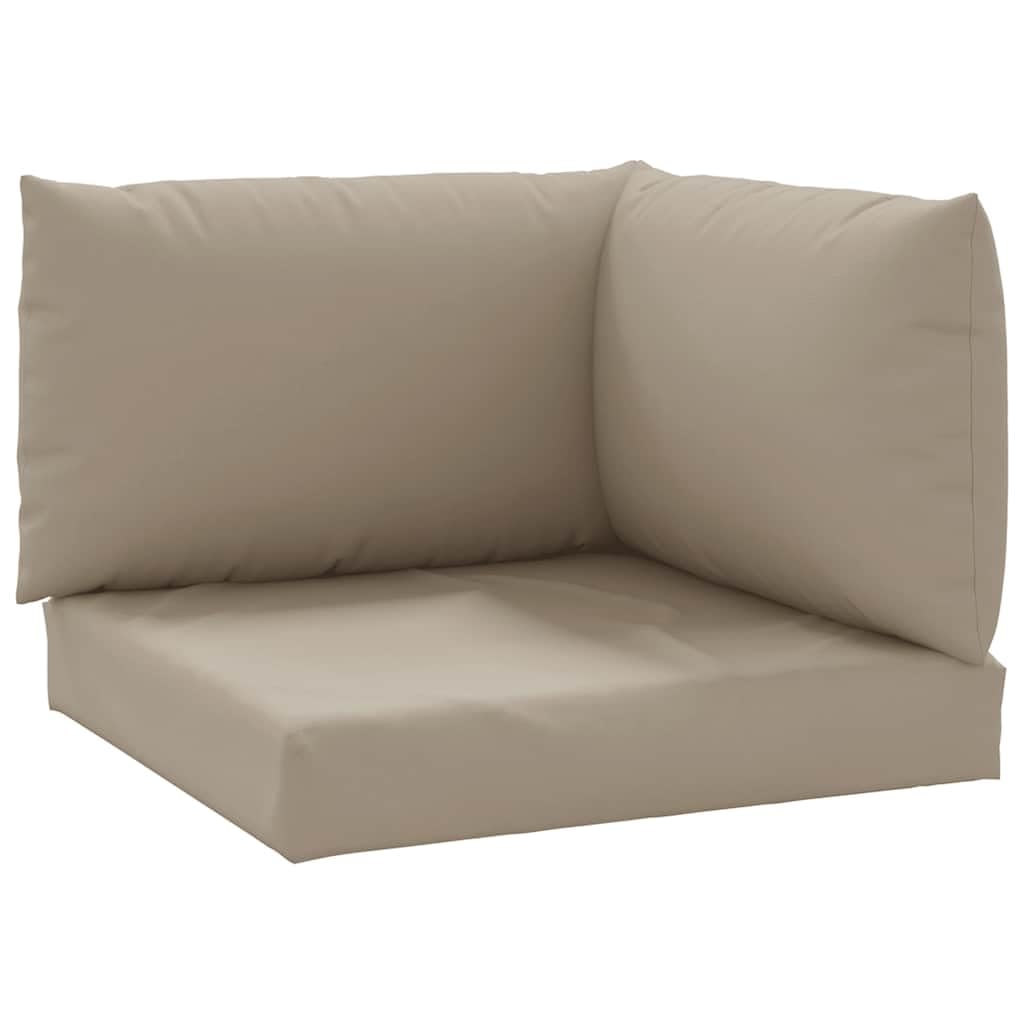 Cojín para palé de 3 piezas, color pardo de tela Oxford, impermeable y duradero, para exterior e interior, relleno de fibras huecas y de espuma para mayor comodidad