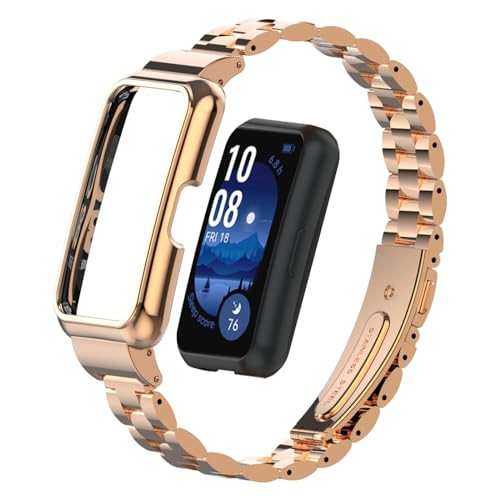 [LanQii] �o���h Huawei Band 10 /Huawei Band 9 / 8 �Ή� �X�e�����X���^�� ������� �����o���h �N�C�b�N�����[�X�{�^�� �A�N�Z�T���[ �X�g���b�v �ւ��x���g ���f�B�[�X & �����Y �����x���g �r�W�l�X�� �����H