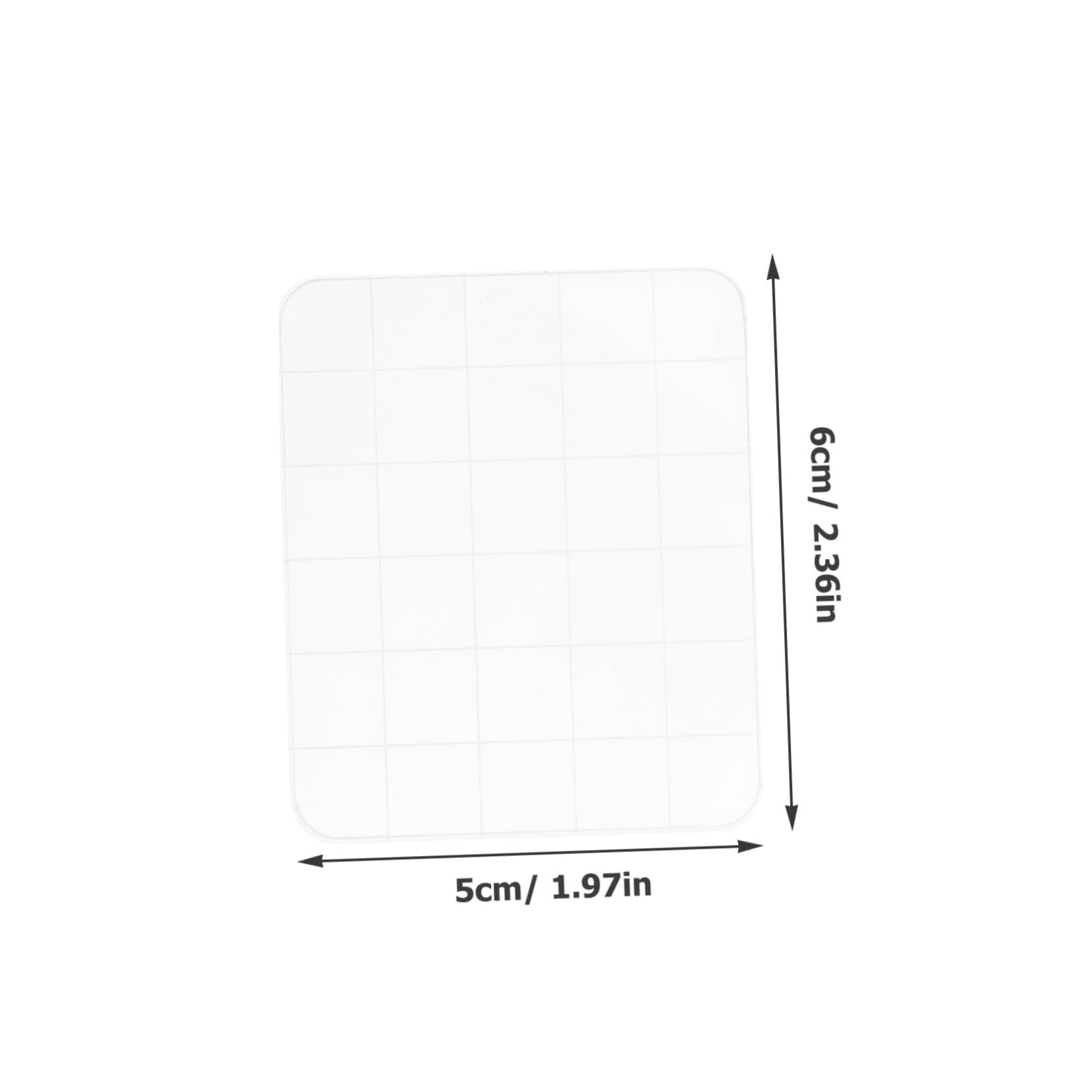 HOMSFOU 5 Set Strumento Di Stampaggio Acrilico Pastiglie Forniture Per La Creazione Di Carte Goffratura Diario Fabbricazione Primo Timbro Di Scrapbooking Accessorio Timbro Bianca 6 Pezzi*5