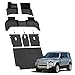 LASFIT Floor Mats for Land Rover Defender 110 2020-2025(Fit 5 Seats), All-Weather Protection TPE Car Mats 2 Rows Floor Liners & Seatback Mats & Trunk Full Set for Defender 110 Accessories, Black