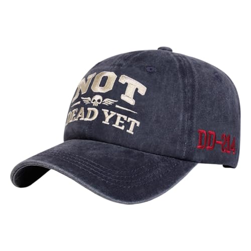 Gorra Béisbol | Gorros algodón bordados - Gorra béisbol ajustable para mujer con diseño retro humorístico de texto Not Dead,Para Hombres Jóvenes Mayores Aire Libre Viaje Running Senderismo Montaña Cic