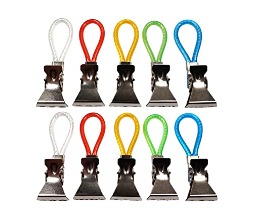 HDStar Pinza Porta Asciugamano in Metallo, Clip per Appendere il Panno e Strofinaccio, Clip per Asciugamano Colorato, per Cucina e Bagno,16 Pezzi