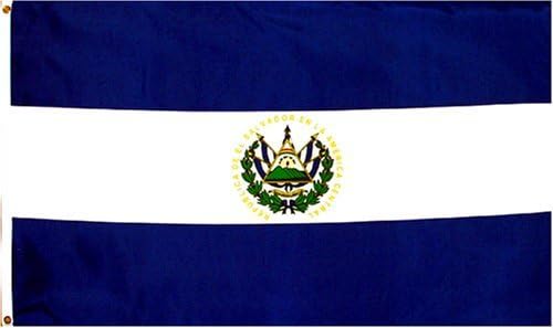 El Salvador National País Bandera3foot por 5foot poliéster (nuevo)