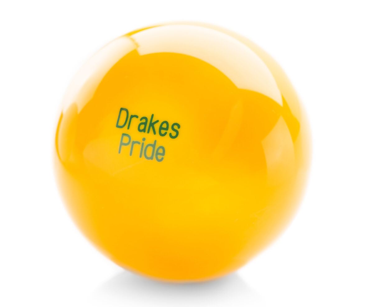 Drakes Pride Standard Outdoor Yellow Lawn Bowls Jack (63-64mm, Approx. 266g)