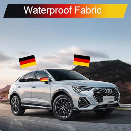 Deutschland Fan-Set, 6-teilig, Autofahnen, Länderflagge, Sport-Dekoration (6-teiliges Deutschland)