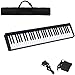 Ning Night 61-Key Bluetooth Bewegliches Elektronisches Klavier Hand Roll Piano Tastatur Für Anfänger Erwachsene (128 Rhythms, 128 Töne Und 20 Demos),Schwarz