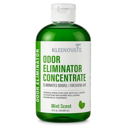 Kleenovate Odor Eliminator Air Freshener & Deodorizer Concentrate Compatible for Rainbow Sirena Thermax Prolux - Biodegradable Formula for Spraying & Water Based Vacuums - 12 fl oz. (Mint)