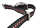 ArtStyle Watch Band with Colorful Nylon Material Strap and Heavy Duty Brushed Buckle (Black/Green/Red, 22mm)