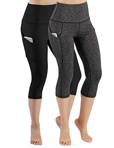 image for ODODOS Women's High Waist Yoga Capris with Pockets,Tummy Control,Worko