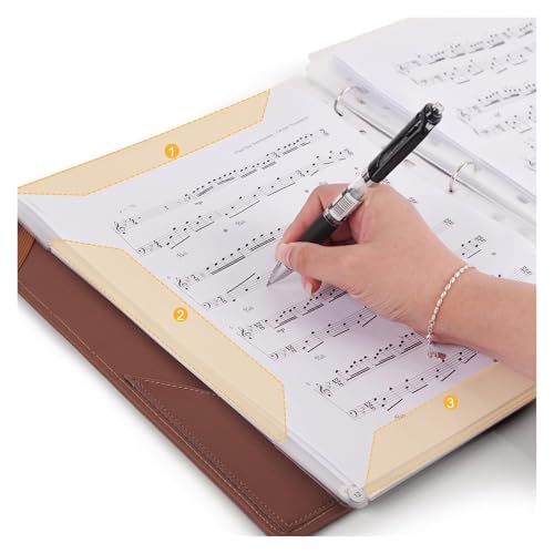 Protection de feuille sans reflet pour classeur de musique de chorale - 3