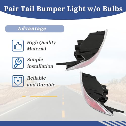 Getfarway Pair Left & Right Side Tail Bumper Light Assembly Compatible with Lexus GX460 2014-2023 Replace 8168160120 8167160160 Rear Bumper Brake Backup Lamp Lights (Without Bulbs) by Getfarway - Used condition - Image 5