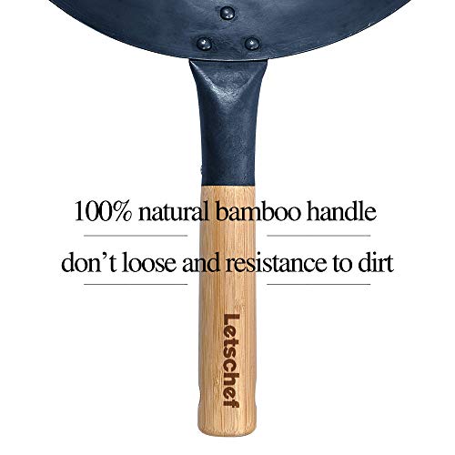 Carbon-Steel-Pow-Wok-Set14inch-Woks-And-Stir-Fry-Pans-Hand-Hammered-Chinese-Wok-Round-Bottom-With-RingSpatulasAnd-Cooking-Skimmer-4-pieces-Wok-Set-No-Chemical-Coated-Wok-Pan