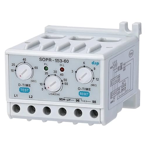Relé electrónico de sobrecarga SOPR-SS3-440 para protección de motores y relé térmica 5-30A 3